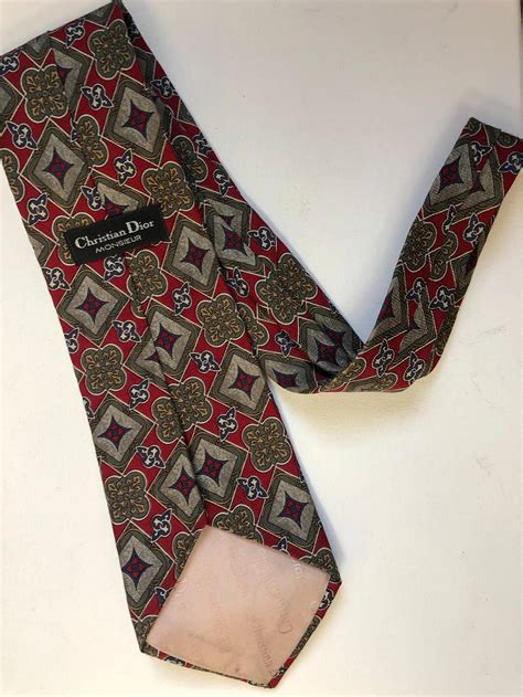 fake christian dior tie|christian dior tie vintage.